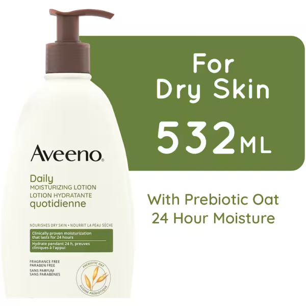 Aveeno Daily Moisturizing Lotion, Fragrance Free 532ML