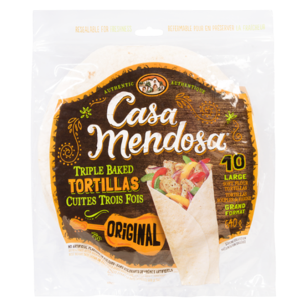 Casa Mendosa Original Large Tortillas