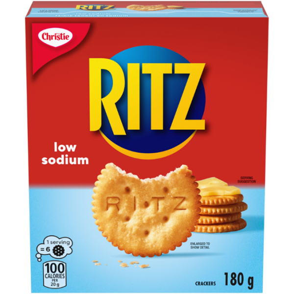 Christie RITZ Low Sodium Crackers, classic cracker is great for pairing, Eat on its own or topped
