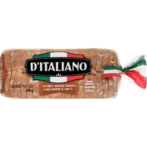 D’Italiano Thick Slice 100% Whole Wheat Bread
