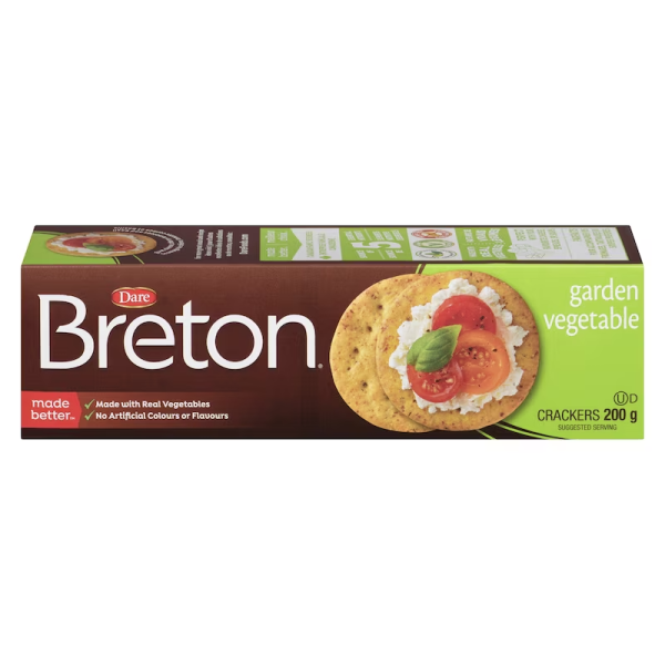 Dare Breton Garden Vegetable Crackers