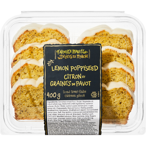 Farmer’s Market Lemon Poppyseed Iced Loaf Cake
