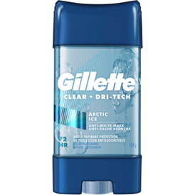 Gillette Antiperspirant Deodorant for Men, Clear Gel, Arctic Ice, 72 Hr. Sweat Protection