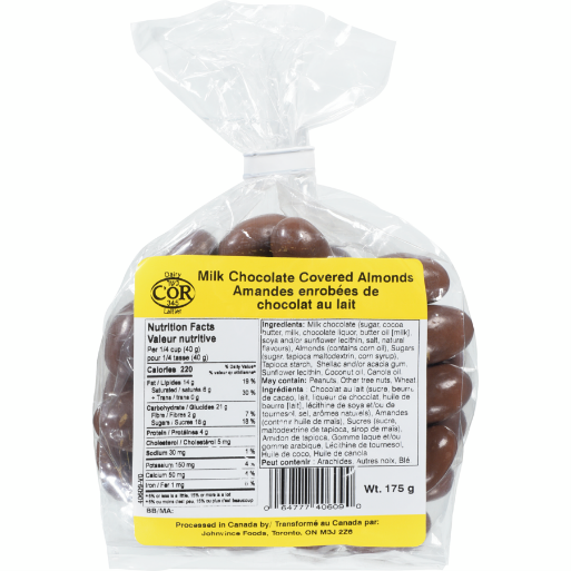 Johnvince Foods Milk Chocolate Covered Almonds