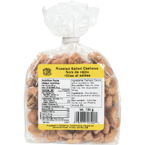 Johnvince Foods Roasted Salted Cashews