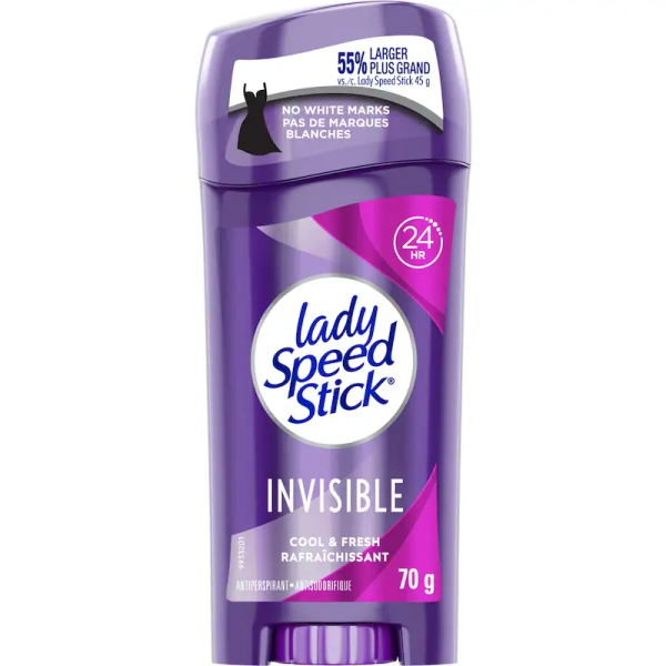 Lady Speedstick Antiperspirant Deodorant, Invisible, Cool Fresh