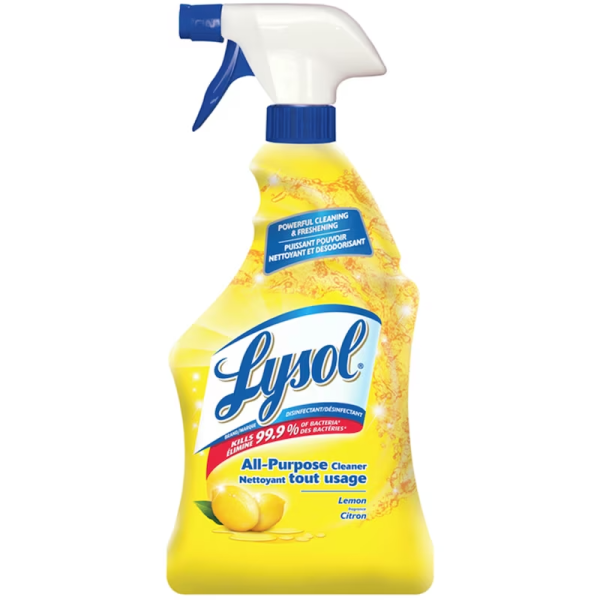 Lysol All Purpose Cleaner, Multi-surface cleaner trigger, Lemon, Powerful Cleaning & Freshening 650ml