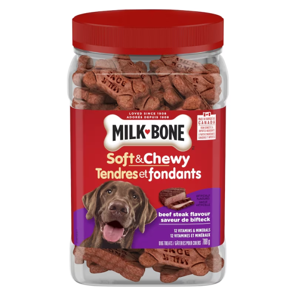Milkbone Soft & Chewy Beef Steak Flavour Dog Treats
