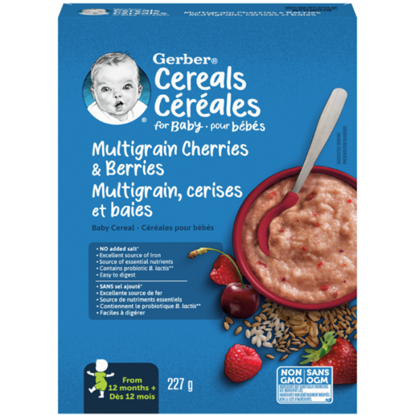 Nestlé Gerber Stage 4 Multigrain Cherries & Berries Baby Cereal