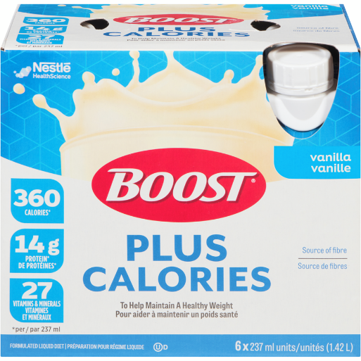 Nestle Health Science Boost Plus Calories Vanilla Formulated Liquid Drink 6×237.0 ml