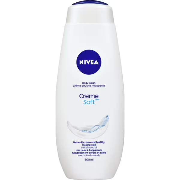 Nivea Soap, Creme Soft Body Wash Almond Oil Mild Scent 500 ml