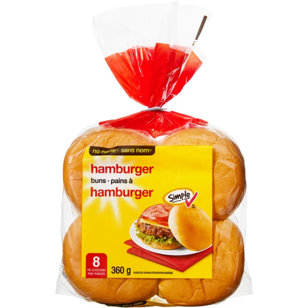 No Name Hamburger Buns