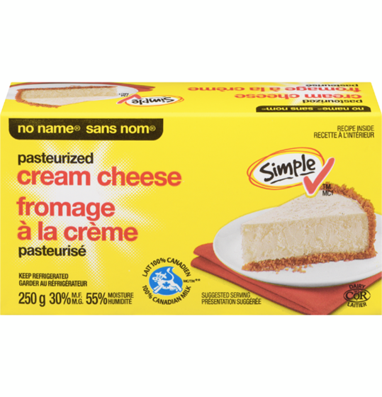 No Name Pasteurized Cream Cheese