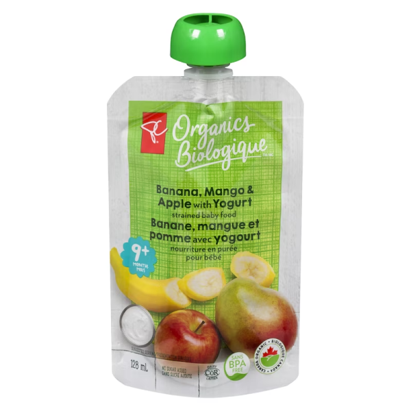 PC Organics Organic Banana, Mango & Apple Yogurt