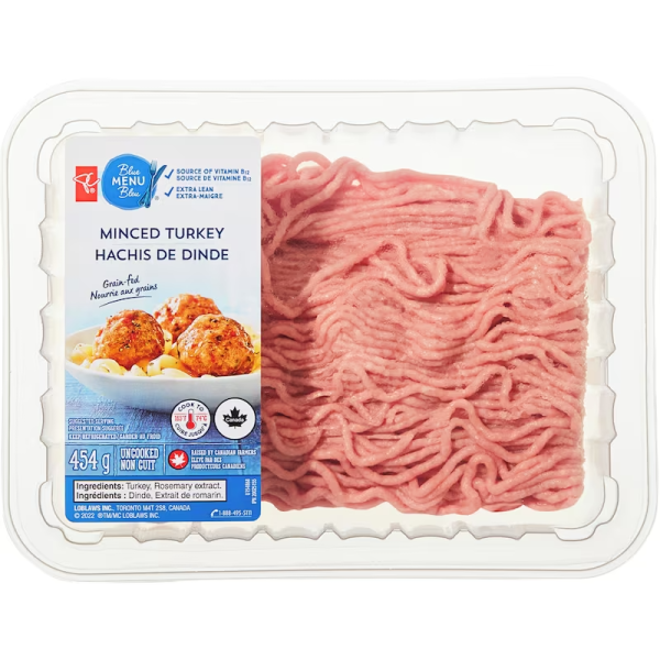 Prepared in Canada PC Blue Menu Minced Turkey