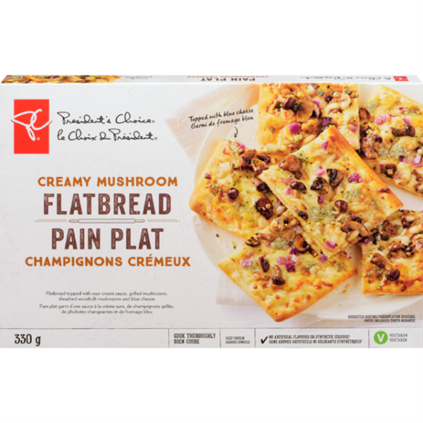 President’s Choice Creamy Mushroom Flatbread