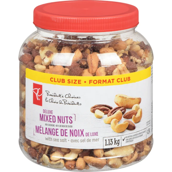 President’s Choice Deluxe Mixed Nuts with Sea Salt