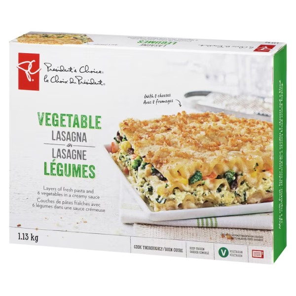 President’s Choice Vegetable Lasagna