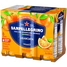San Pellegrino Aranciata Italian Sparkling Fruit Beverage 6×330.0 ml