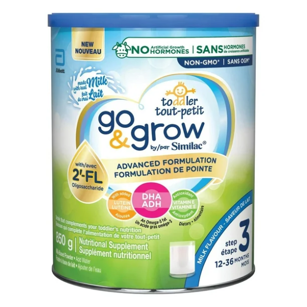 Similac Go & Grow Step 3 Toddler Drink Powder, 12-36 Months , Milk Flavour