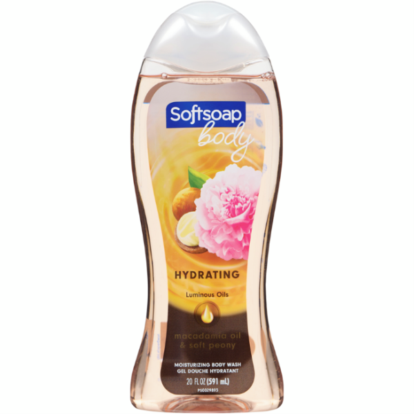 Softsoap Moisturizing Body Wash, Luminous Oils Macadamia Oil and Peony 591 ml
