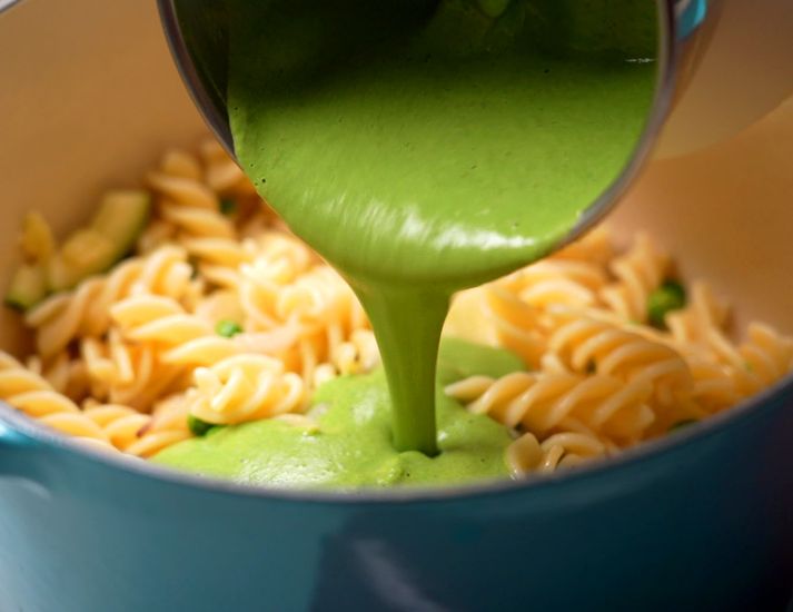 Zucchini Spinach Green Sauce