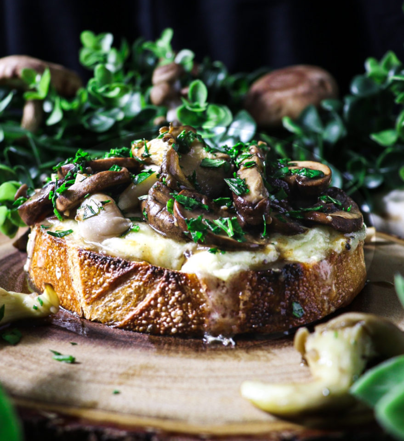 Cheese Mushroom Toast