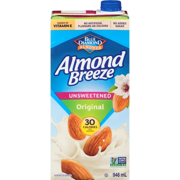 Blue Diamond Almond Breeze Natural Almond, Unsweetened