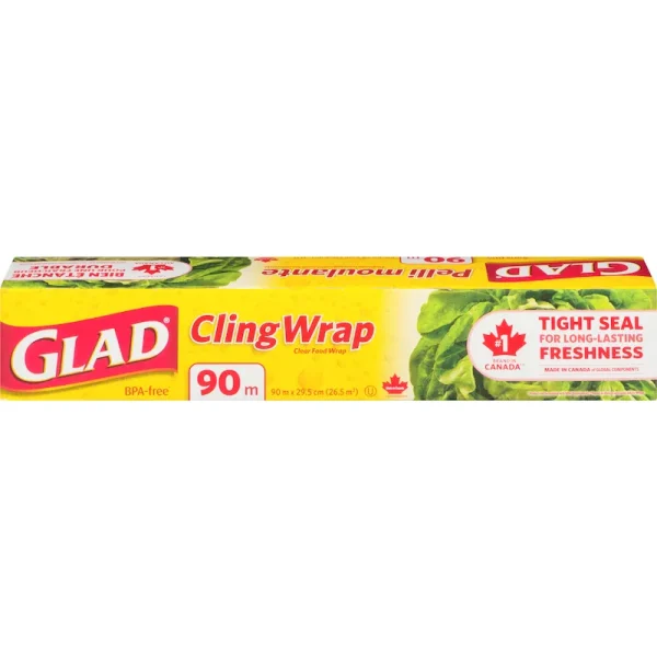 Glad ClingWrap Plastic Wrap 90 Metre Roll