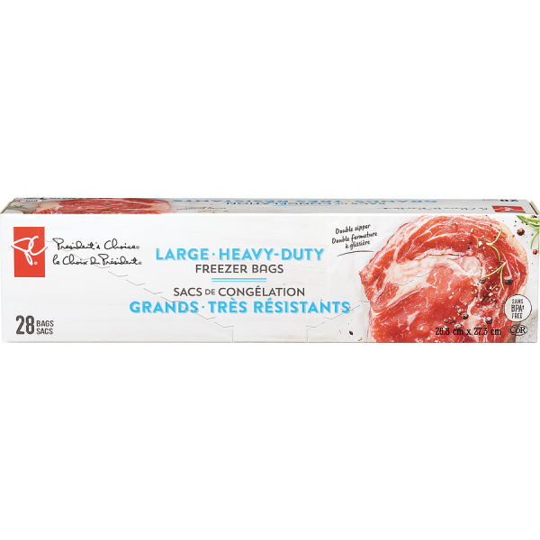 President’s Choice Large Heavy Duty Freezer Bags