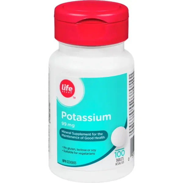 Life Brand Potassium 99Mg 100 Tablets