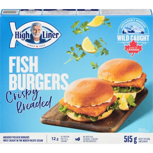 High Liner Crispy Breaded Fish Burgers