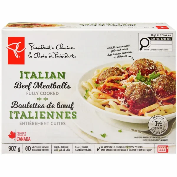 President’s Choice Italian Beef Meatballs