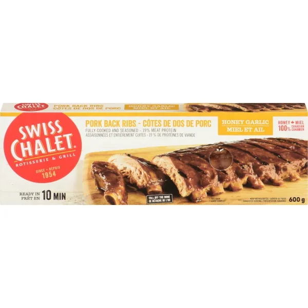 Swiss Chalet Pork Back Ribs, Honey Garlic