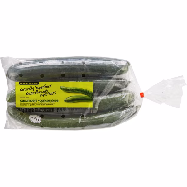 No Name Naturally Imperfect English Cucumber 3lb Bag
