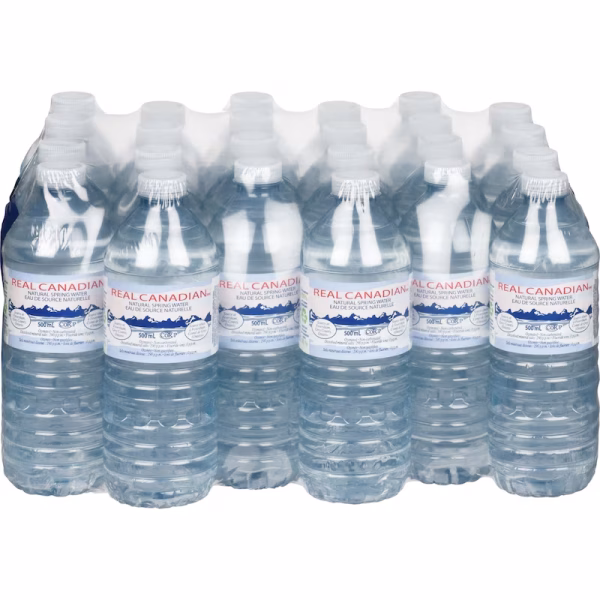 Real Canadian Natural Spring Water, 24-Pack