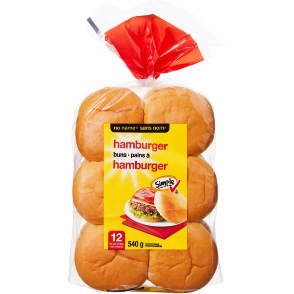 No Name Hamburger Buns