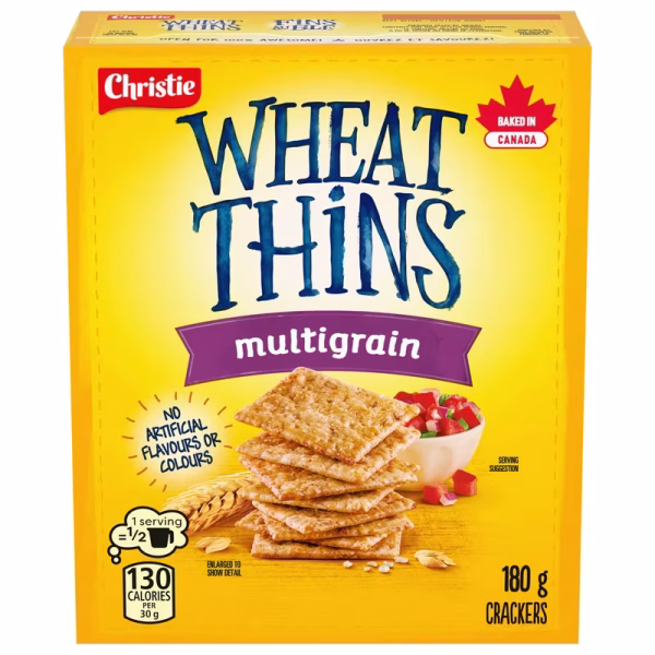 Christie WHEAT THINS Multigrain Crackers, Baked with the goodness of wheat
